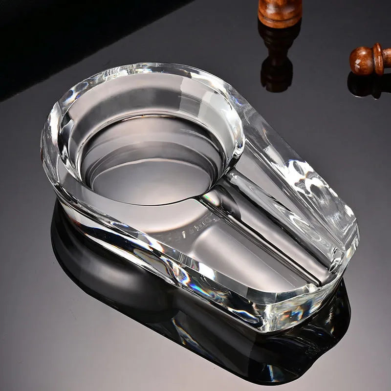 Crystal Cigar Ashtray – Home & Office Tabletop Decor