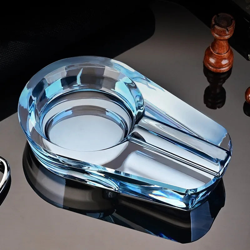 Crystal Cigar Ashtray – Home & Office Tabletop Decor