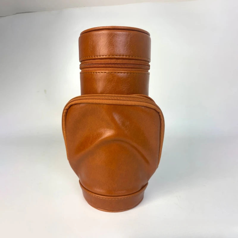 Leather Travel Cigar Humidor with Hygrometer