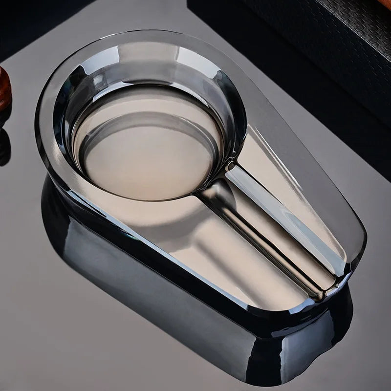 Crystal Cigar Ashtray – Home & Office Tabletop Decor