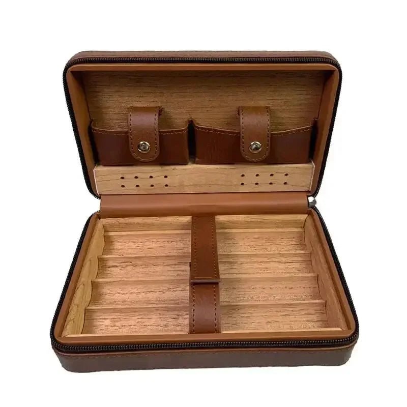 Leather Cigar Case Humidor