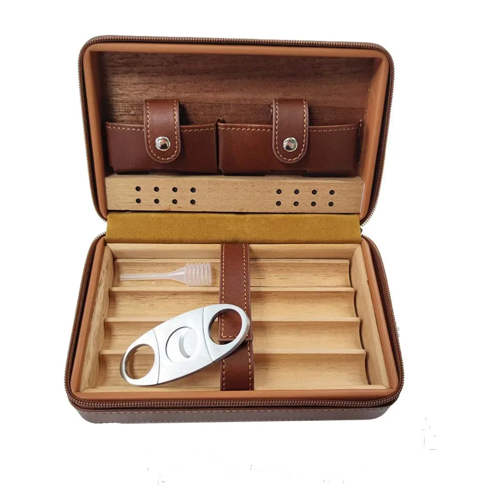 Leather Cigar Case Humidor